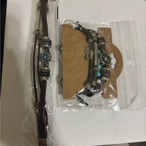 Bohemian Charm Bracelet with Turquoise Accents